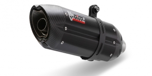 Mivv Suono RVS Black Dubbele Einddemper (L+R) met E-keur Kawasaki Z1000SX 2014 > 2020